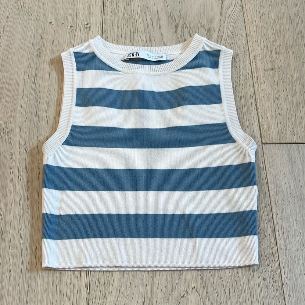 Zara Cropped Sweater Vest in Size Small
